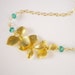 Orchid Sweetheart - 14kt Gold filled, 14kt Gold Over Brass, Emerald Quartz