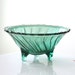 Jeannette Swirl Ultra Marine Footed Candy Dish