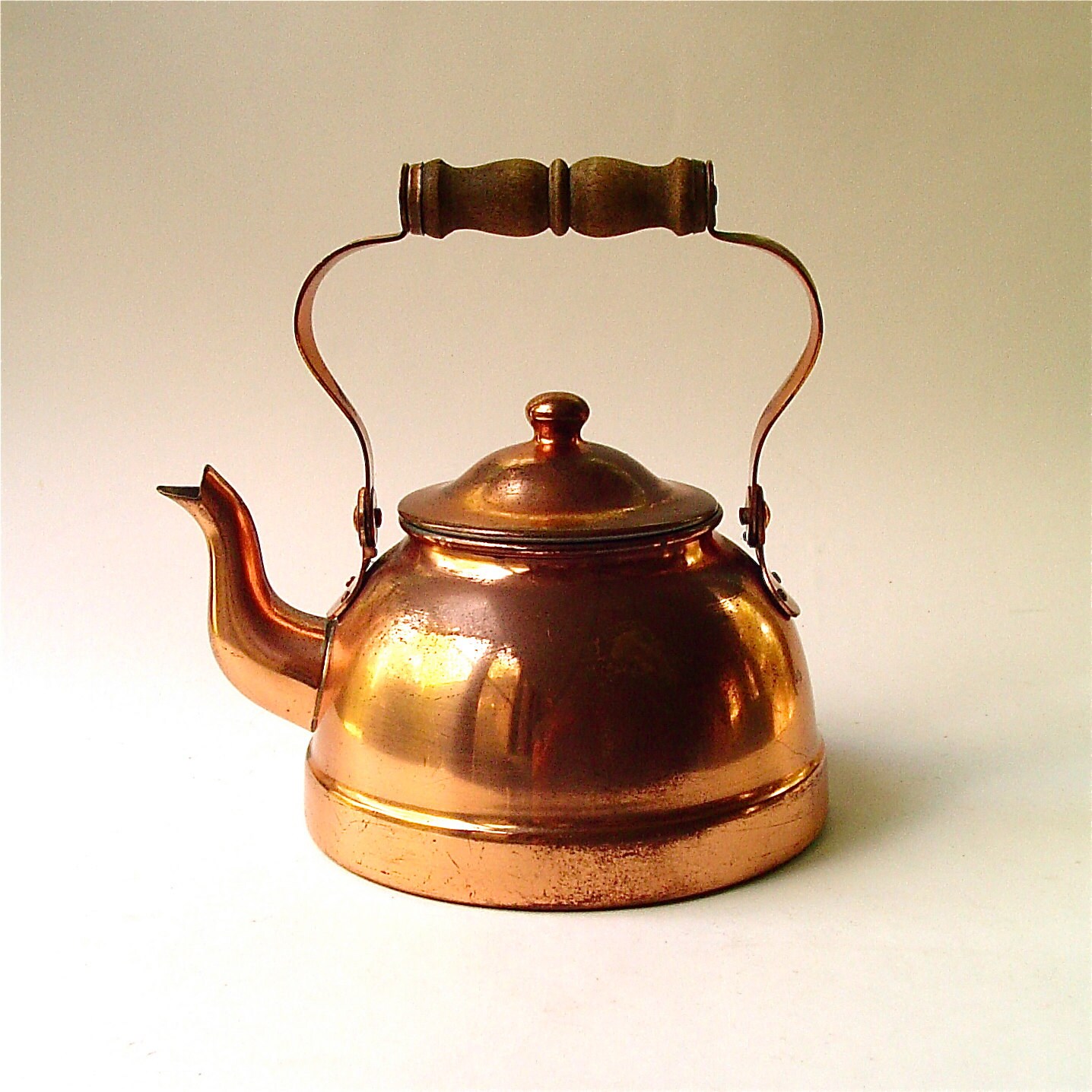 vintage Tagus Copper Tea Kettle