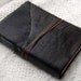 A Cherub for Your Thoughts - Espresso Brown Leather Journal / Sketchbook with Aged Paper & Cherub Theme