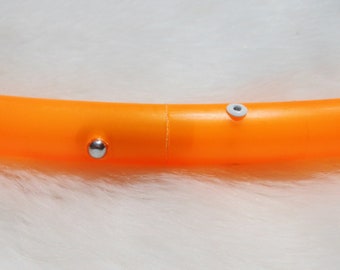 Blacklight Reactive UV ORaNGE Available in 3/4" OD and 5/8" OD THiN! Poly Pro Hula Hoop. BeSt & BriGHTeSt Colors Around! Free Sanding Option