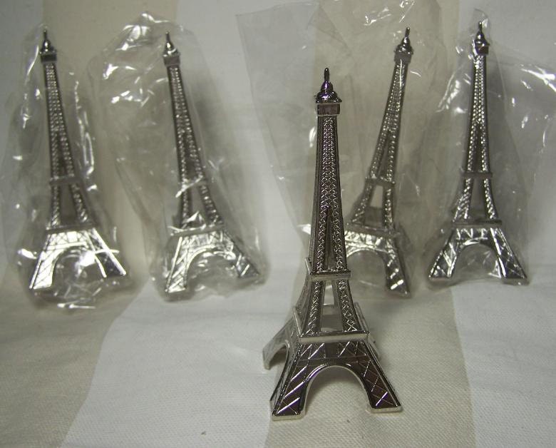 Eiffel Tower Paris Cupcake Cake Toppers Decorations 5 Pieces