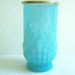 Vintage Avon Art Deco Tumbler, Cottage Chic, Aqua Glass, Collectible, Victorian