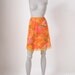 Vintage Floral Half Slip - Bright Orange Chrysanthemums