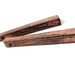 Wood Pendants Rectangle 62mm - Set of 2 Rustic Pink Brown wooden stick beads