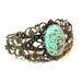 Turquoise cuff bracelet cuff bracelet bronze filigree cuff green turquoise bracelet antique bronze cuff-Bohemian Summer Cuff Bracelet