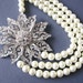 Reserved for Kelly - Statement Bridal Necklace Bridal Jewelry Flower Necklace Wedding Jewelry