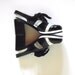70s Shoes / Vintage Spectator Shoes / Patent Leather Black n White Sling Backs Sz 5.5B