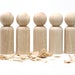 Fair Trade - 5 Biggest Brothers - size 3" tall - Wooden Dolls - Hand-Turned Colombian Dolls