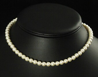 Flower Girl Pearl Necklace, Flower Girl Jewelry, Gold Girls Pearl Necklace, Children's Pearl Necklace, Wedding Jewelry