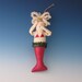 Mermaid Ornament, Red Mermaid CHRISTMAS ANGEL