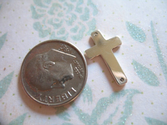 925 Silver Cross   CROSS Link Pendants charms Connector, cross  etsy Charms Sterling