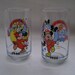 Set Of 2 Mickey Mouse Drinking Glasses 1980's