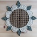 Primitive Quilted Table Mat Trivet Candle Mat Quilted Table Topper Sunflower Rustic Decor Country Kitchen Decor Farmhouse Kitchen Housewares