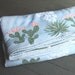 Vintage Bates Bedspread Pink Green Cactus 1950s