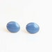 Blue Oval Dot Studs