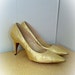 Vintage 1960s Gold Michele High Heel Shoes