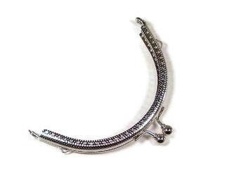 4 x 2.125 inch Nickel Sew-in Purse Frame FREE U S SHIPPING