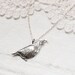 Quail Necklace in Sterling Silver