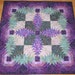 Pineapple Log Cabin Wall Hanging Batik Quilt