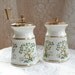 Lenox China Salt Shaker and Pepper Mill Clover Pattern with Gold