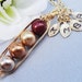 Gold Filled Sweet Peas In A Pod Necklace 2 , 3 Or 4 Peas In A Pod Choose Your Colors