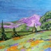 Free Shipping Original Painting Landscape 11x14 California OAK GROVE WILDFLOWERS Lynne French Impressionist Art