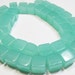 LOOSE BEADS - Jade Beads - 10-11mm Cubes - Sea Foam (4 beads) - gem787