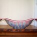 Royal Haeger, Art Pottery Bowl, by Royal Hickman, 370 Console Bowl, Pink Agate, Mid Century Modern, Feather Pattern, Large Bowl, Vintage
