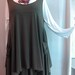 Coco and Juan Plus Size Top Lagenlook Layering Tunic Top Olive Green Traveler Knit Size 1 Fits 1X,2X Bust to 51 inches