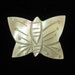 Vintage Mother of Pearl Carved Butterfly Pin Brooch 1950s
