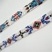 Vintage Indian Seed Bead Belt Hat Band Red Aqua Blue Yellow Set of Two