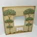 Handpainted Prim Sheep on Mirror Frame