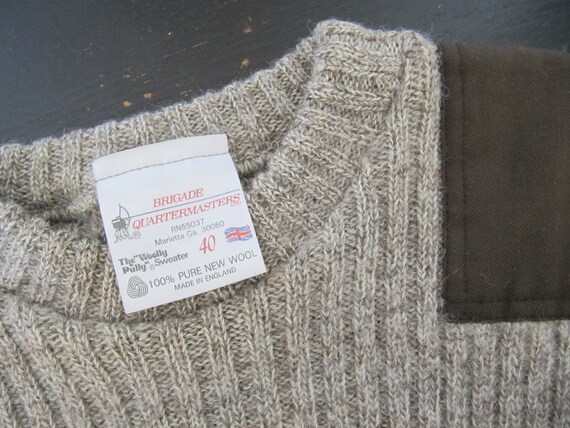 1970s vintage british army wool sweater