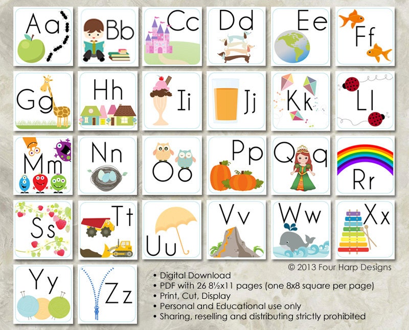 Alphabet Printables For Wall