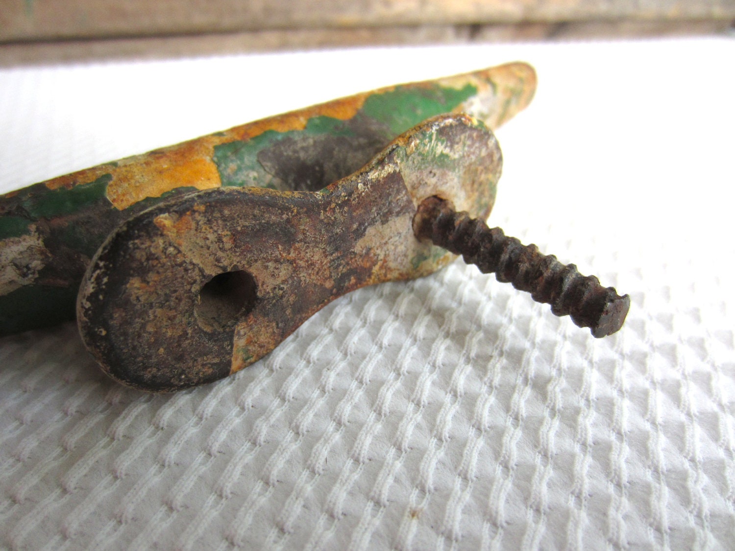 Vintage Metal Boat Cleat Nautical Coastal Decor by corrnucopia