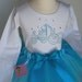 Reserved - Stella's Personalized 5T Cinderella tutu LONG Sleeve top rhinestone carriage