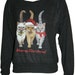MEOWY CHRISTMAS Cats American Apparel Slouchy Raglan Sweatshirt "Sweater" Black S, M, or L