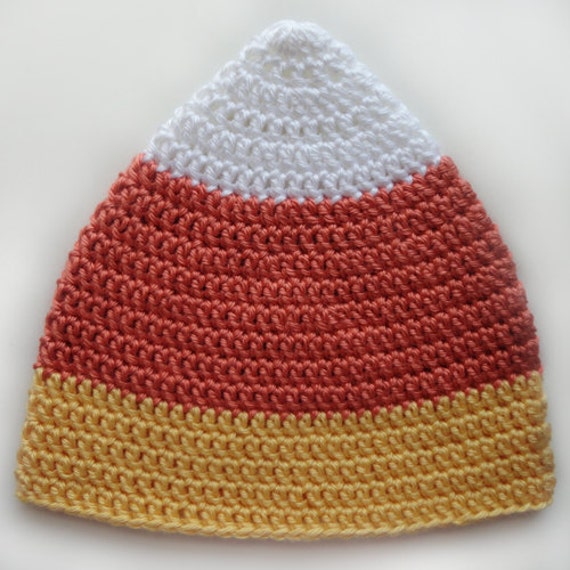 Candy Corn Hat 5 Sizes PDF Crochet Pattern Instant