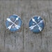 Crossed Arrow Friendship Silver Studs
