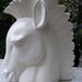 SALE 50% OFF Glazed Zebra Head Vase