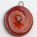 Whirlwind Pendant in Oxblood Red by Clay Designs by glee