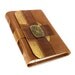 Royal Art Journal - Leather Journal Vintage Style - Leather Handmade Journal Gold Brown / Photo Album / Sketchbook / Diary / Notebook