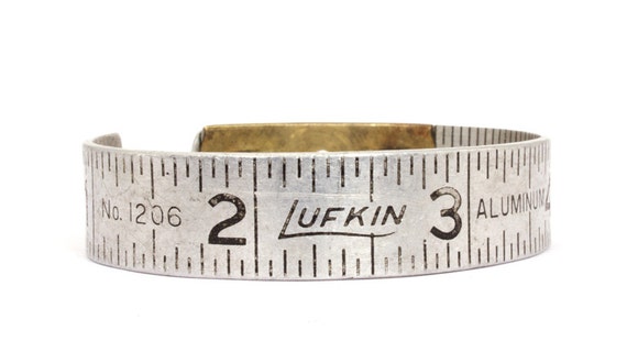 Vintage Lufkin Ruler Bangle with Emblem