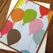 Bright Balloon Birthday handmade greeting card