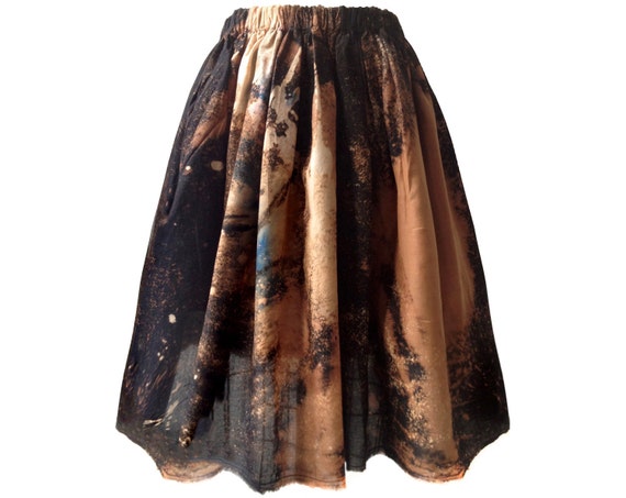 Items similar to Mars Hand Painted Cosmos Skirt. on Etsy