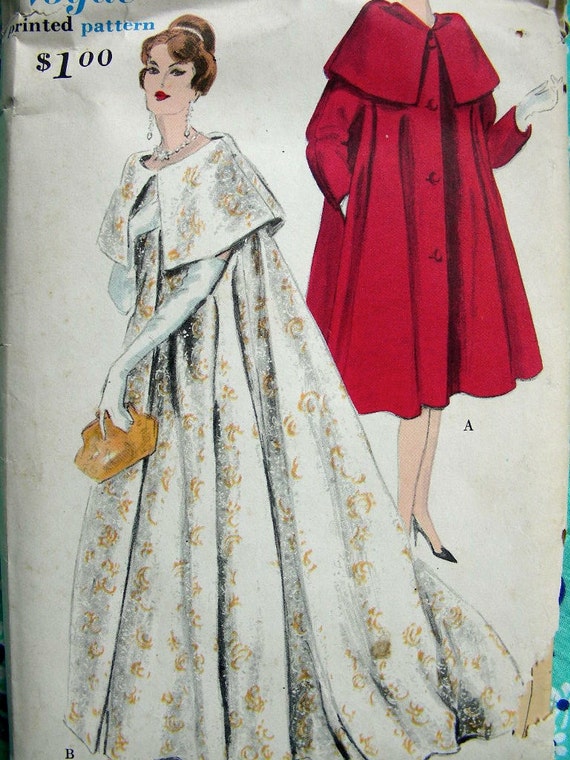 Vintage 1950s VOGUE Pattern 9823 RARE Hollywood Glamour