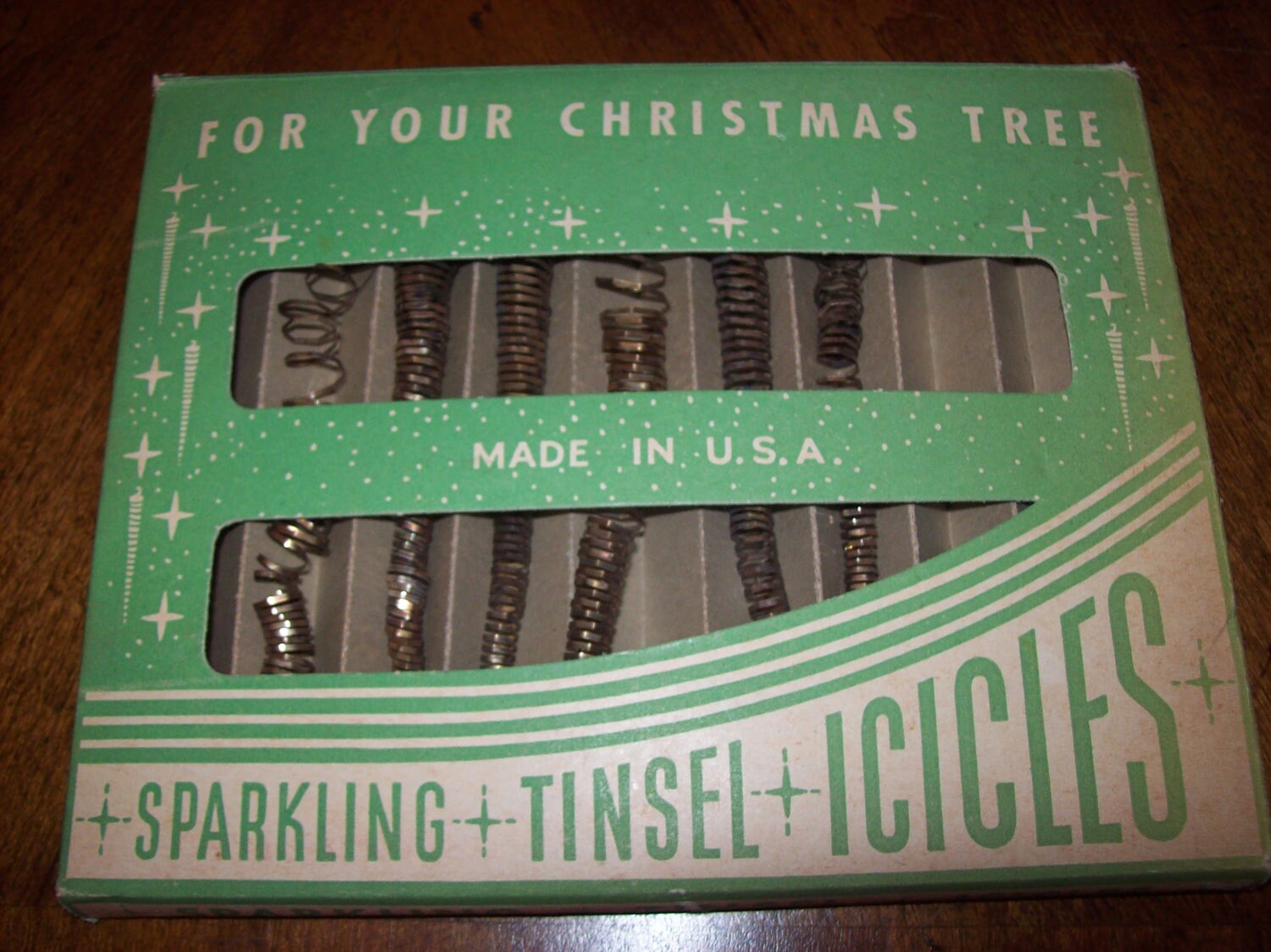 Vintage Sparkling Tinsel Icicles Christmas Tree Decorations
