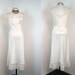 R E S E R V E D Vintage Bias Satin Gown - Deco Ivory Barbizon Wedding Nightgown Slip Dress M - In The Mood