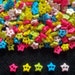 100 pcs tiny button star button - size 6mm mix color